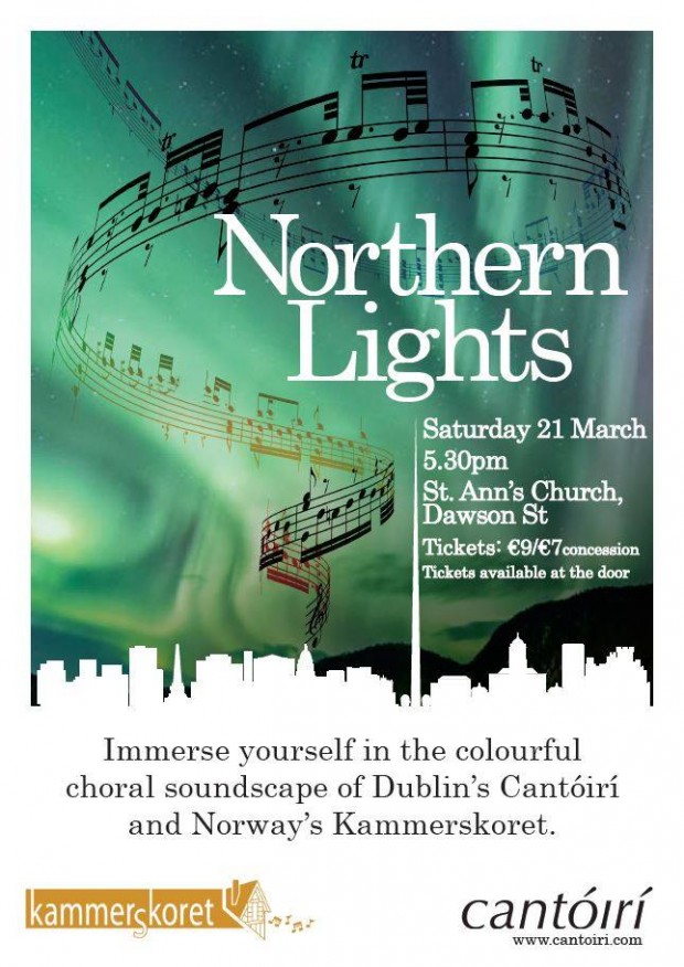 Northern lights concert poster